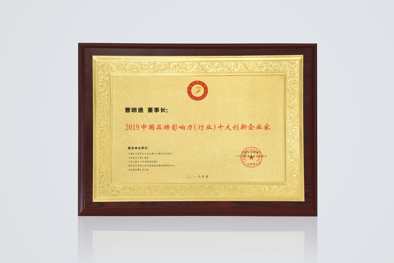 2019中国品牌影响力十大创新企业家